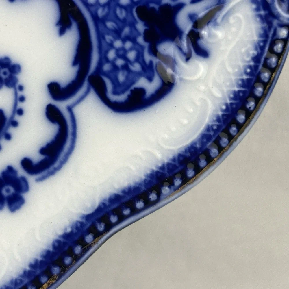 Antique Furnivals Lorne Flow Blue‎ Platter 16